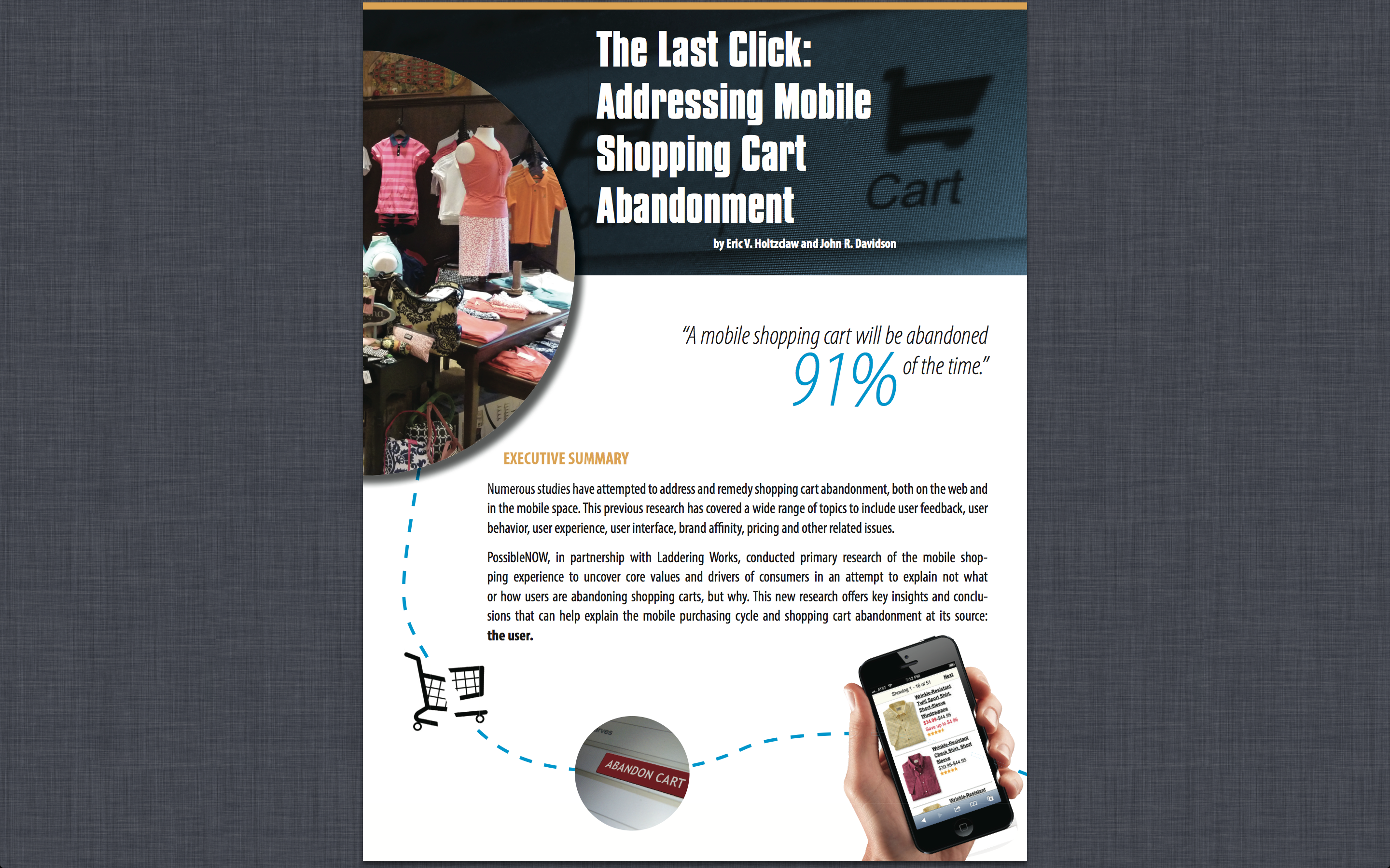 The Last Click: Addressing Mobile Shopping Cart Abandonment