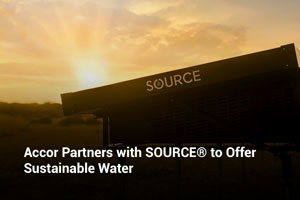 Accor Partners with SOURCE® to Offer Sustainable Water