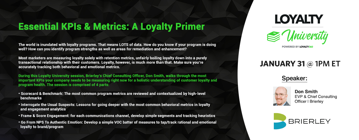 Loyalty University: Essential KPIs & Metrics - A Loyalty Primer