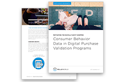 Consumer Behavior Data in Digital Purchase Validation Programs
