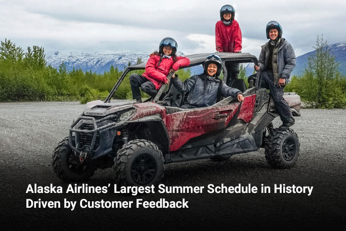 Alaska Airlines’ Largest Summer Schedule in History Driven by Customer Feedback