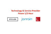 Technology & Service Provider Power 1/2 Hour [Customer Expo 2018]