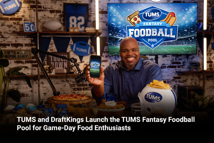 TUMS and DraftKings Launch the TUMS Fantasy Foodball Pool for Game-Day Food Enthusiasts 
