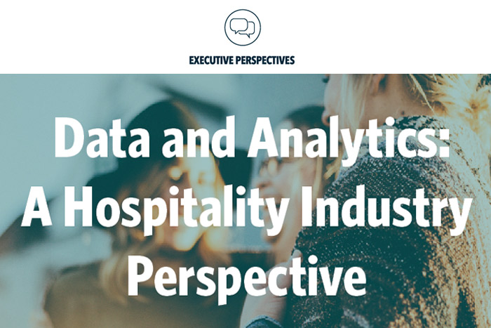 Data and Analytics: A Hospitality Industry Perspective 