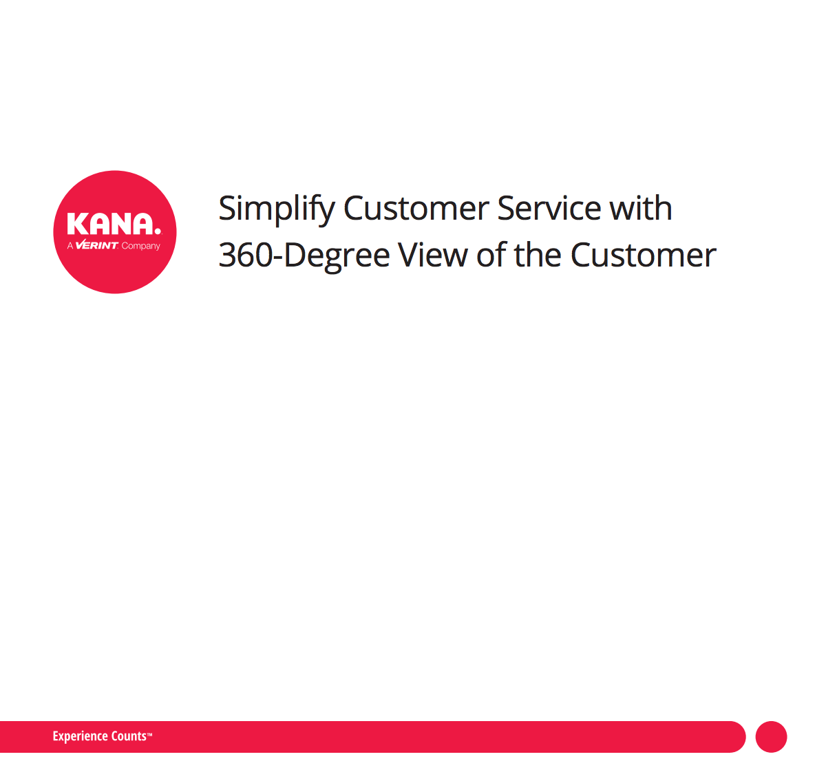 Simplify Customer Service with 360Degree View of the Customer
