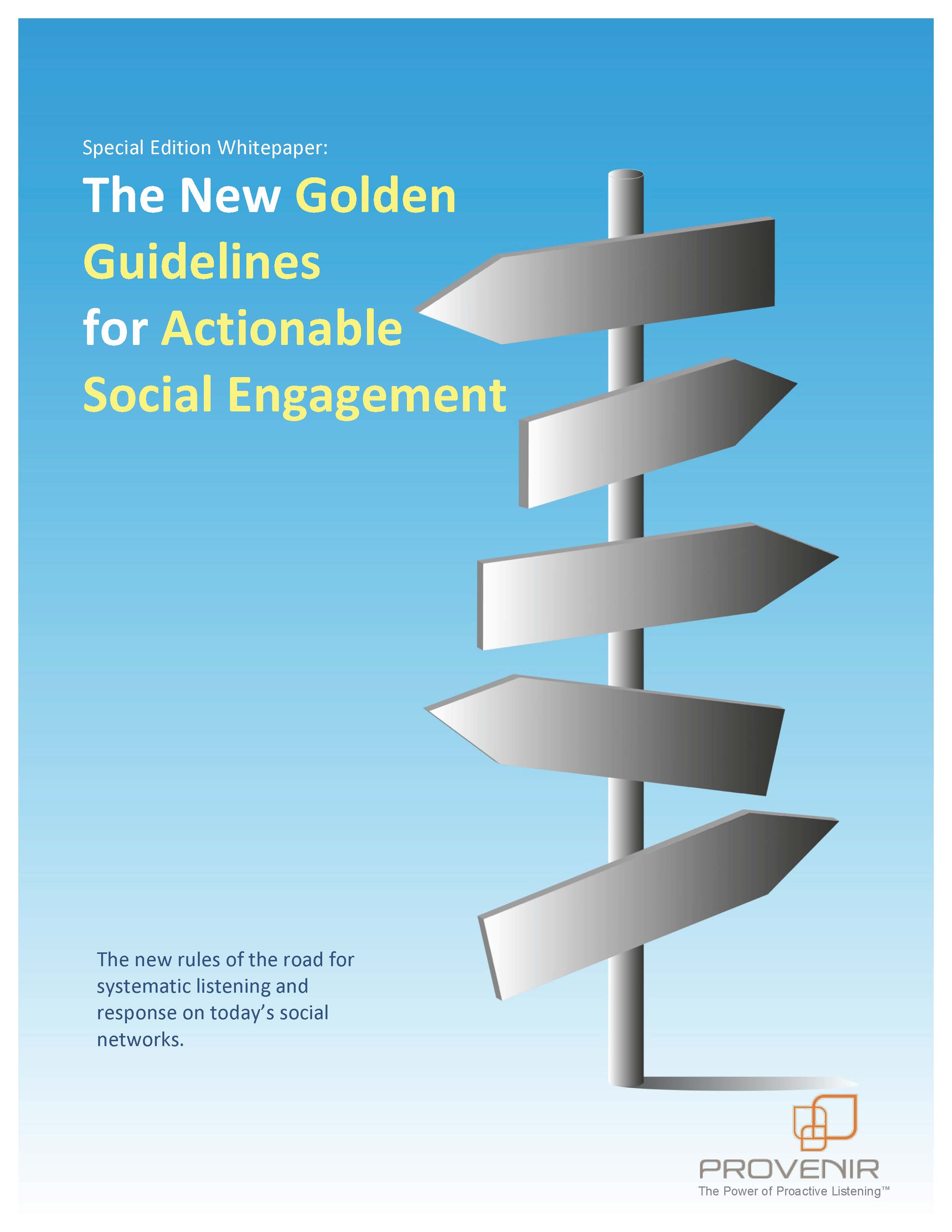 The New Golden Guidelines for Actionable Social Engagement
