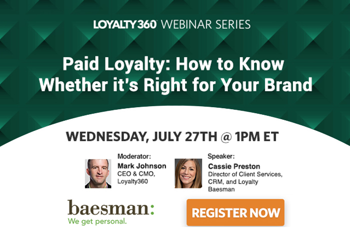 Baesman to Host Webinar on Paid Loyalty Programs 